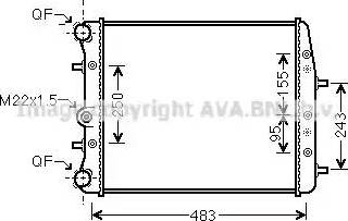 Ava Quality Cooling SA2005 - Radiatore, Raffreddamento motore autozon.pro