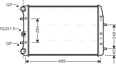 Ava Quality Cooling SA2014 - Radiatore, Raffreddamento motore autozon.pro