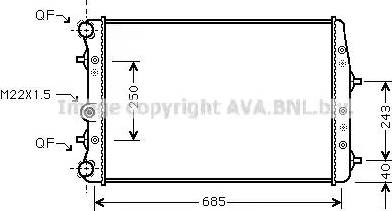 Ava Quality Cooling SA2010 - Radiatore, Raffreddamento motore autozon.pro