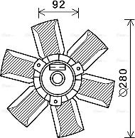 Ava Quality Cooling SA7023 - Ventola, Raffreddamento motore autozon.pro