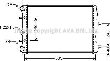 Ava Quality Cooling SAA2014 - Radiatore, Raffreddamento motore autozon.pro