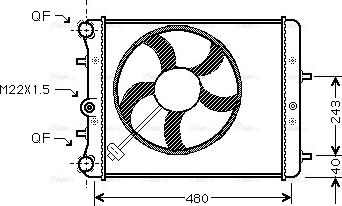 Ava Quality Cooling SAA2013 - Radiatore, Raffreddamento motore autozon.pro