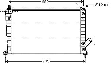 Ava Quality Cooling SB 2062 - Radiatore, Raffreddamento motore autozon.pro