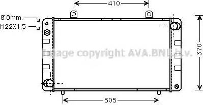 Ava Quality Cooling SB 2002 - Radiatore, Raffreddamento motore autozon.pro