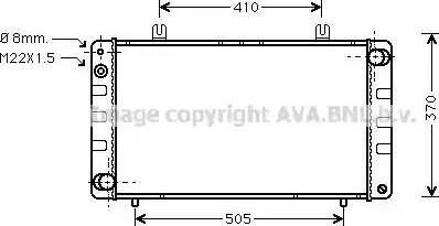 Ava Quality Cooling SB 2010 - Radiatore, Raffreddamento motore autozon.pro