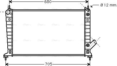 Ava Quality Cooling SB 2036 - Radiatore, Raffreddamento motore autozon.pro