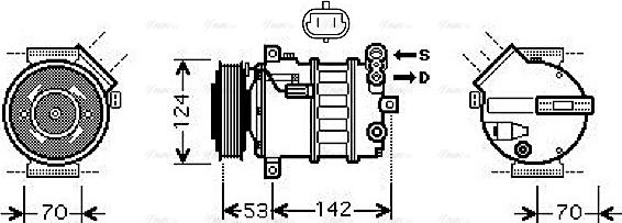 Ava Quality Cooling SBAK063 - Compressore, Climatizzatore autozon.pro