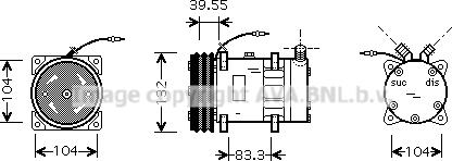 Ava Quality Cooling SCK017 - Compressore, Climatizzatore autozon.pro