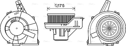 Ava Quality Cooling ST8045 - Ventilatore abitacolo autozon.pro