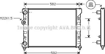 Ava Quality Cooling STA2035 - Radiatore, Raffreddamento motore autozon.pro