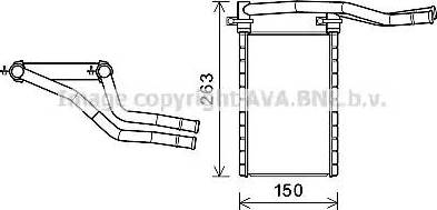 Ava Quality Cooling SZ6146 - Scambiatore calore, Riscaldamento abitacolo autozon.pro