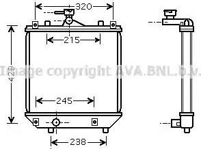 Ava Quality Cooling SZ 2064 - Radiatore, Raffreddamento motore autozon.pro