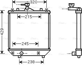 Ava Quality Cooling SZA2064 - Radiatore, Raffreddamento motore autozon.pro