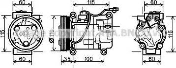 Ava Quality Cooling SZK118 - Compressore, Climatizzatore autozon.pro