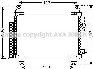 Ava Quality Cooling TO5407D - Condensatore, Climatizzatore autozon.pro