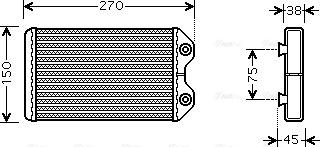 Ava Quality Cooling TO 6369 - Scambiatore calore, Riscaldamento abitacolo autozon.pro