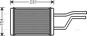 Ava Quality Cooling TO 6326 - Scambiatore calore, Riscaldamento abitacolo autozon.pro