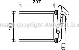 Ava Quality Cooling TO6727 - Scambiatore calore, Riscaldamento abitacolo autozon.pro