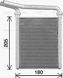 Ava Quality Cooling TO6770 - Scambiatore calore, Riscaldamento abitacolo autozon.pro