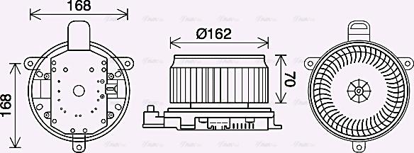 Ava Quality Cooling TO8740 - Ventilatore abitacolo autozon.pro