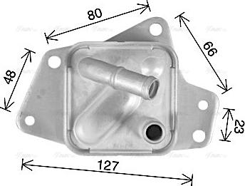 Ava Quality Cooling TO3769 - Radiatore olio, Olio motore autozon.pro