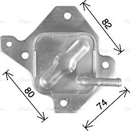 Ava Quality Cooling TO3776 - Radiatore olio, Olio motore autozon.pro