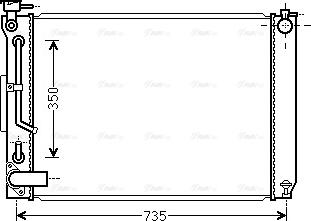 Ava Quality Cooling TO2648 - Radiatore, Raffreddamento motore autozon.pro