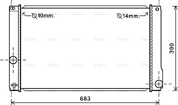 Ava Quality Cooling TO2608 - Radiatore, Raffreddamento motore autozon.pro