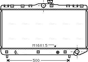 Ava Quality Cooling TO 2181 - Radiatore, Raffreddamento motore autozon.pro