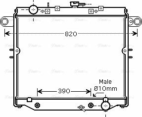 Ava Quality Cooling TO 2329 - Radiatore, Raffreddamento motore autozon.pro