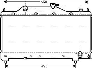 Ava Quality Cooling TO 2283 - Radiatore, Raffreddamento motore autozon.pro