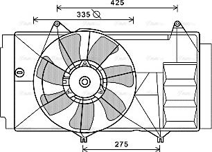 Ava Quality Cooling TO7580 - Ventola, Raffreddamento motore autozon.pro