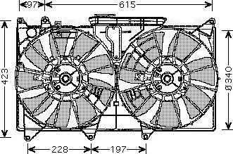 Ava Quality Cooling TO7535 - Ventola, Raffreddamento motore autozon.pro