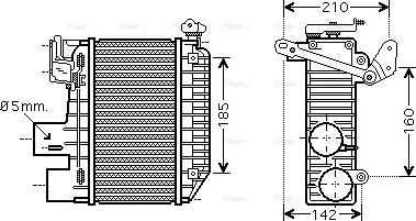 Ava Quality Cooling TOA4365 - Intercooler autozon.pro