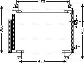 Ava Quality Cooling TOA5407D - Condensatore, Climatizzatore autozon.pro