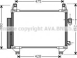 Ava Quality Cooling TOA5407 - Condensatore, Climatizzatore autozon.pro