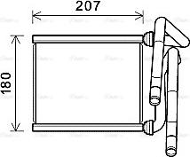 Ava Quality Cooling TOA6727 - Scambiatore calore, Riscaldamento abitacolo autozon.pro