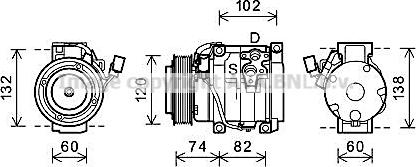 Ava Quality Cooling TOAK636 - Compressore, Climatizzatore autozon.pro