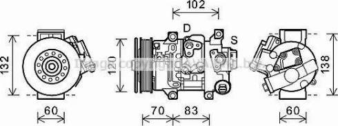 Ava Quality Cooling TOK627 - Compressore, Climatizzatore autozon.pro