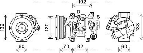 Ava Quality Cooling TOK721 - Compressore, Climatizzatore autozon.pro