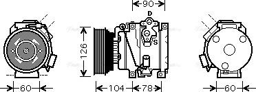 Ava Quality Cooling TO K449 - Compressore, Climatizzatore autozon.pro