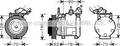 Ava Quality Cooling TO K442 - Compressore, Climatizzatore autozon.pro