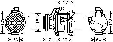 Ava Quality Cooling TO K450 - Compressore, Climatizzatore autozon.pro