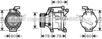 Ava Quality Cooling TO K468 - Compressore, Climatizzatore autozon.pro