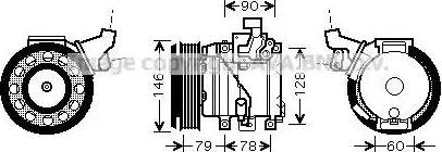 Ava Quality Cooling TO K467 - Compressore, Climatizzatore autozon.pro