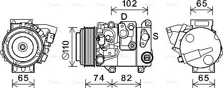 Ava Quality Cooling TOK682 - Compressore, Climatizzatore autozon.pro