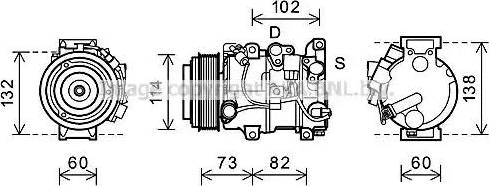 Ava Quality Cooling TOK639 - Compressore, Climatizzatore autozon.pro