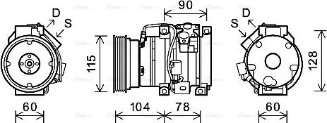 Ava Quality Cooling TOK634 - Compressore, Climatizzatore autozon.pro