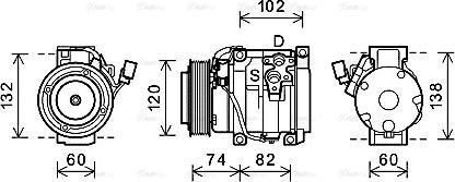 Ava Quality Cooling TOK636 - Compressore, Climatizzatore autozon.pro