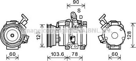 Ava Quality Cooling TOK631 - Compressore, Climatizzatore autozon.pro